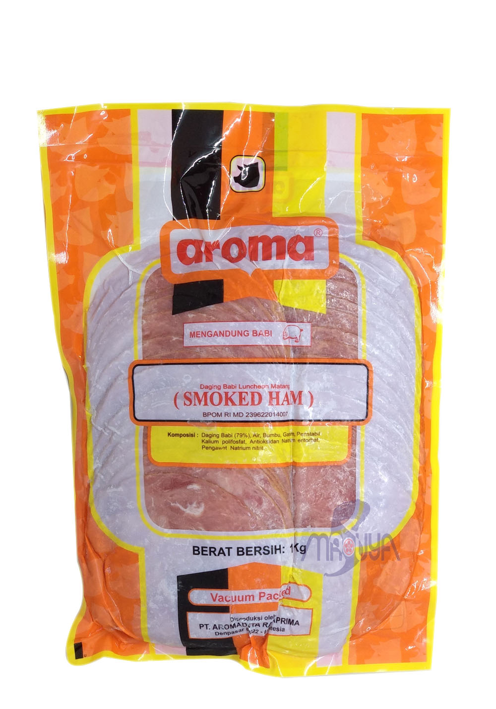 Aroma Smoked Ham (Premium Quality) Vacuum Packed 1 Kg