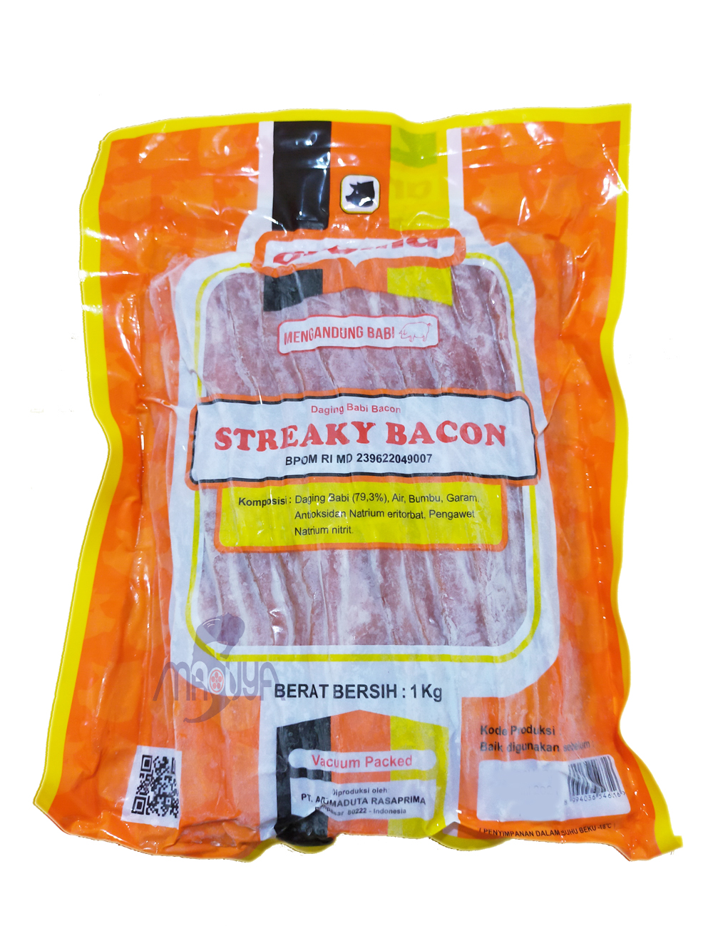 Aroma Streaky Bacon Vacuum Packed 1 Kg