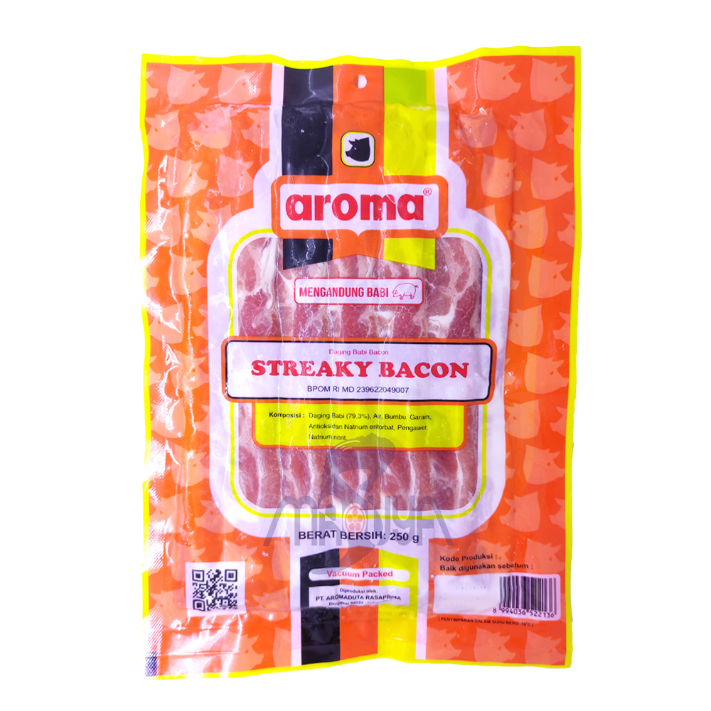 Aroma Streaky Bacon Vacuum Packed 250 gr