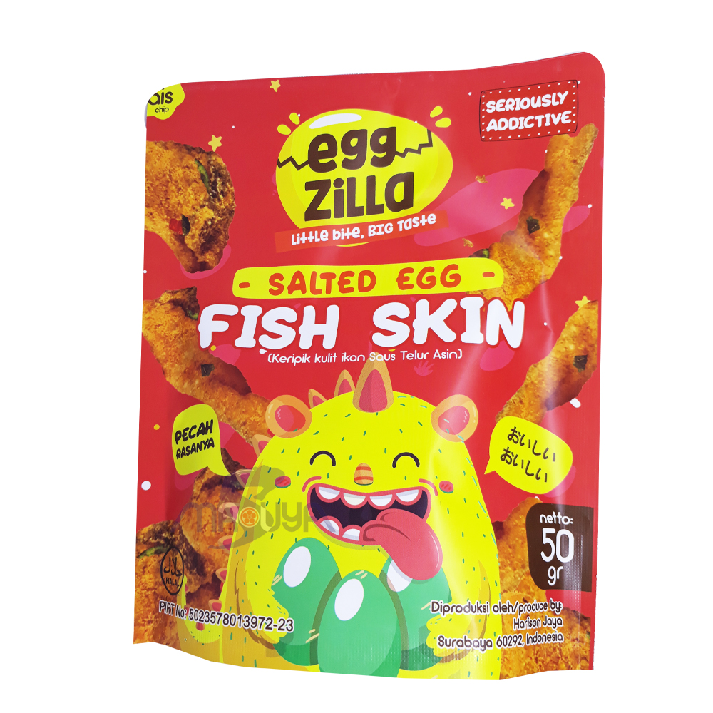 Eggzilla Salted Egg Fish Skin 50 gr