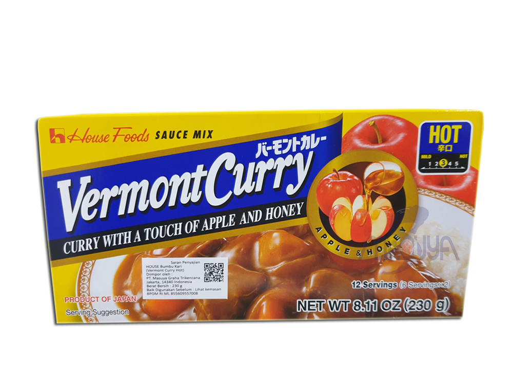 House Vermont Curry Hot 230 gr