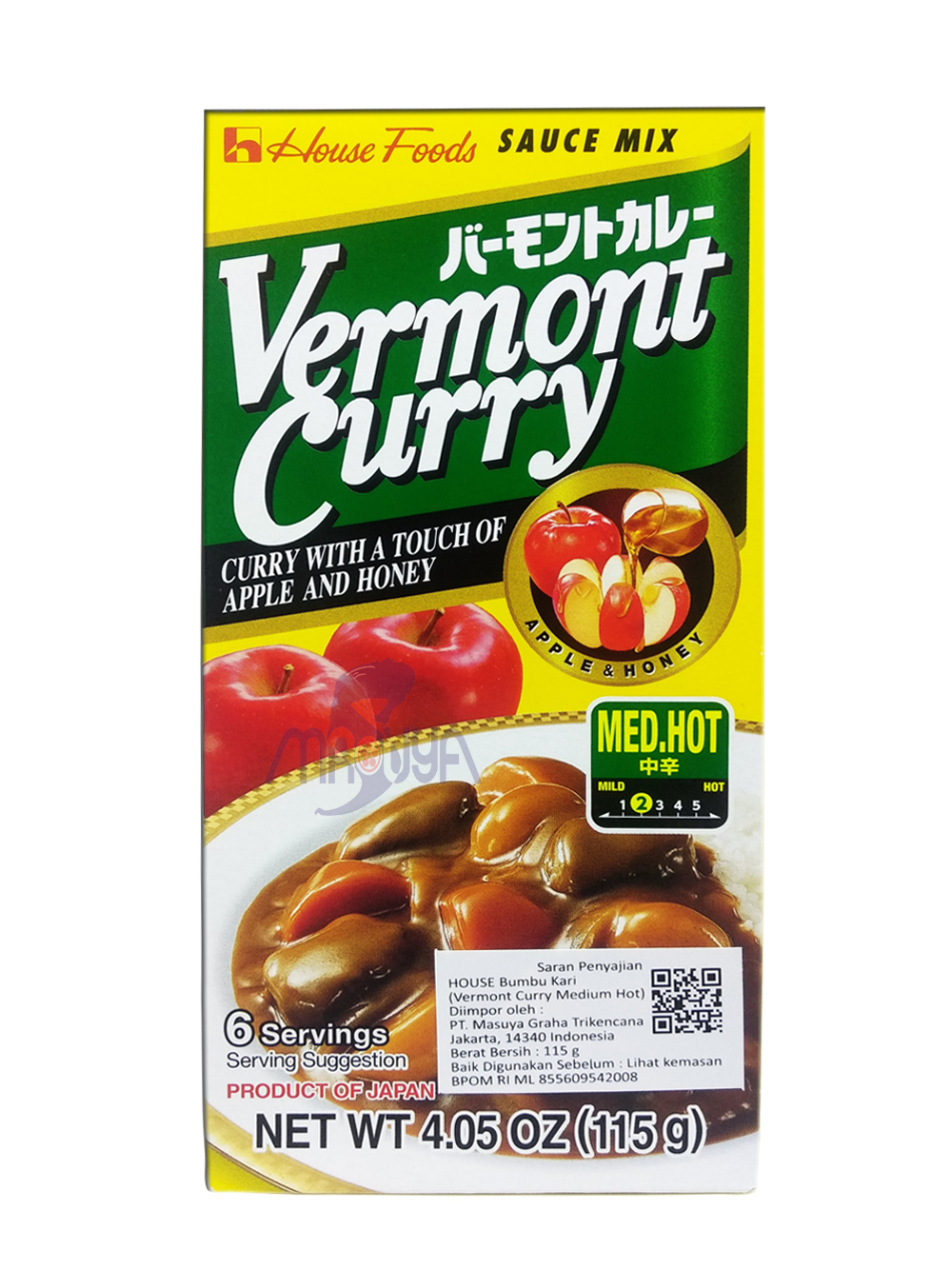 House Vermont Curry Med-Hot 115 gr