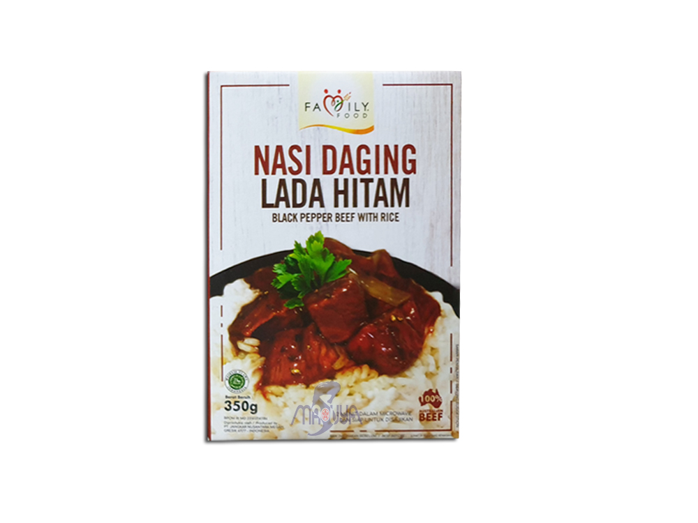 Nasi Siap Saji Daging Lada Hitam 350 gr